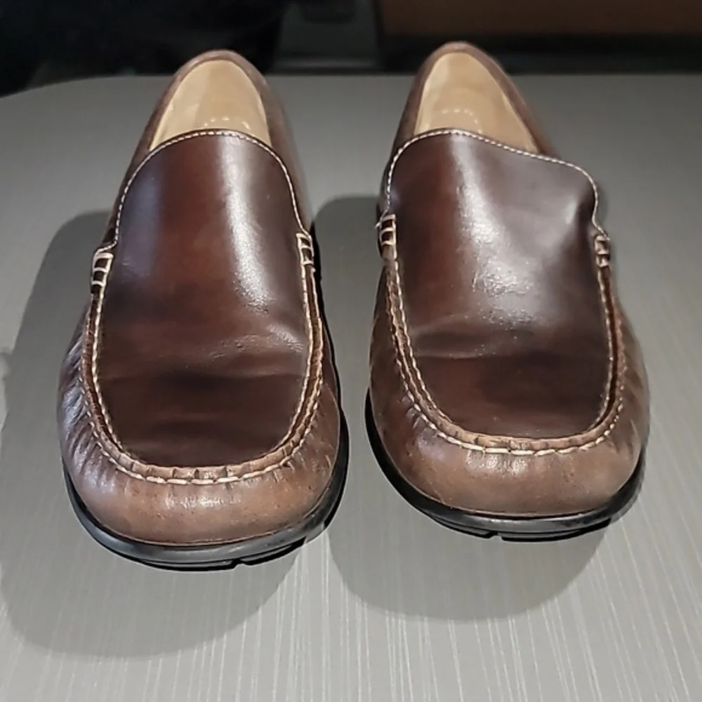 ECCO Classic‎ Moc 2.0 Dark Brown Leather Loafers Men's 43 (9.5) NWOT Condition